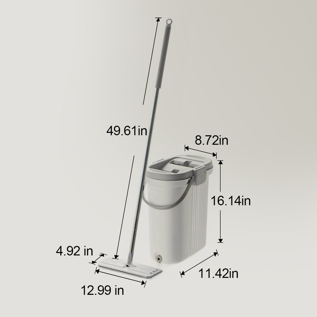 Microfiber Flat Mop and Bucket Set Floor Cleaner