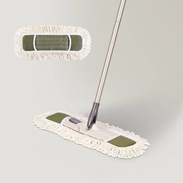 Dust Mop with 2 Reusable Washable Pads
