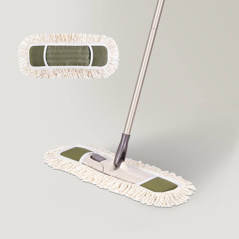 Dust Mop with 2 Reusable Washable Pads