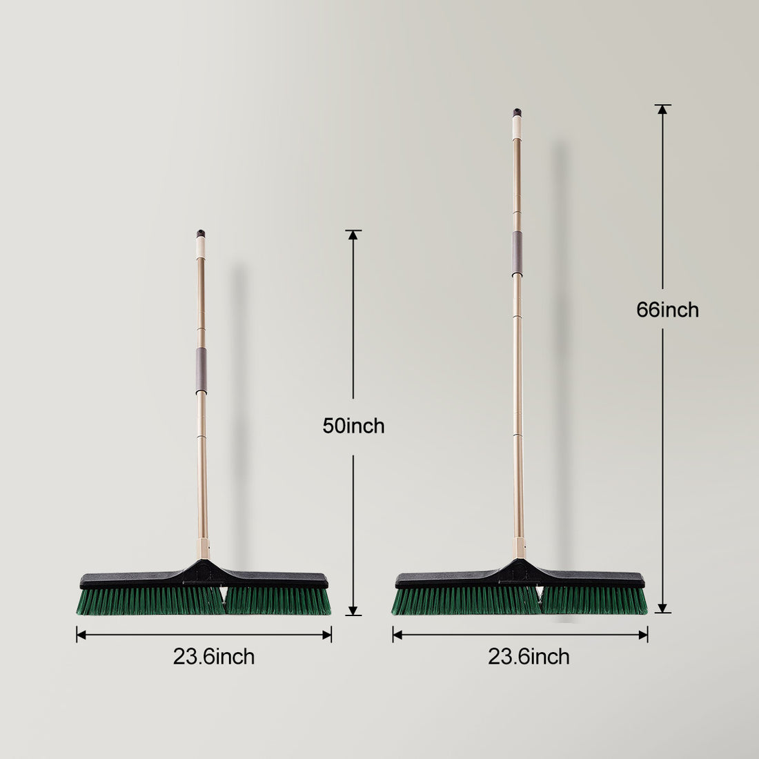 Yocada 24" Green Heavy Duty Push Broom Brush
