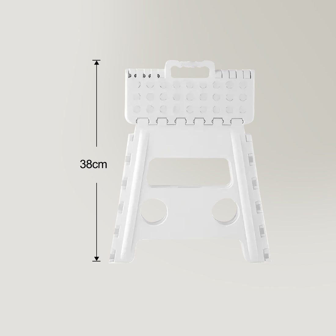 Yocada Folding Step Stool Non-Slip Stool White