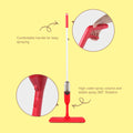 Yocada Microfiber Spray Mop has comfortable handle and rotating mop head